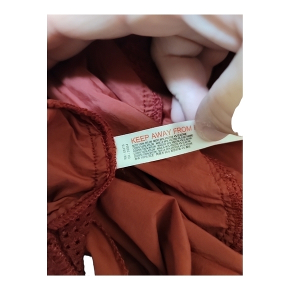 Free People Movement Syrah Red Nina Packable Pants Large Wide Adjustable Leg - Picture 12 of 14